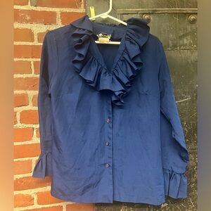 Vintage Ruffle Blouse